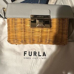 Furla Woven Small Crossbody Bag